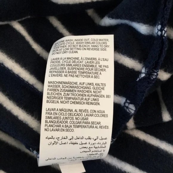 NWT Women's Thyme Maternity Comfy Stretchy Striped Navy Turtleneck Top XXL - Picture 9 of 10